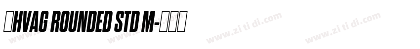 韩HVAG ROUNDED STD M字体转换